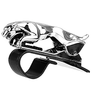 House Of Gifts Cool Jaguar HUD Car Phone Holder Leopard Design Cellphone GPS Stand 360 Degree Mount Adjustable Clip Holder Accessories Support