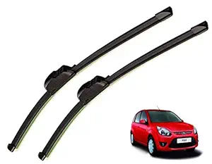 Auto Hub Frameless Car Wiper Blades Compatible with Figo - Set of 2,(D-22,P-16)