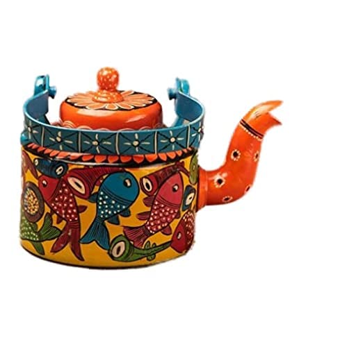 Make it Yours Traditional Hand-Painted Colourful Figurine Aluminum Decorative Tea Kettle Pot Review