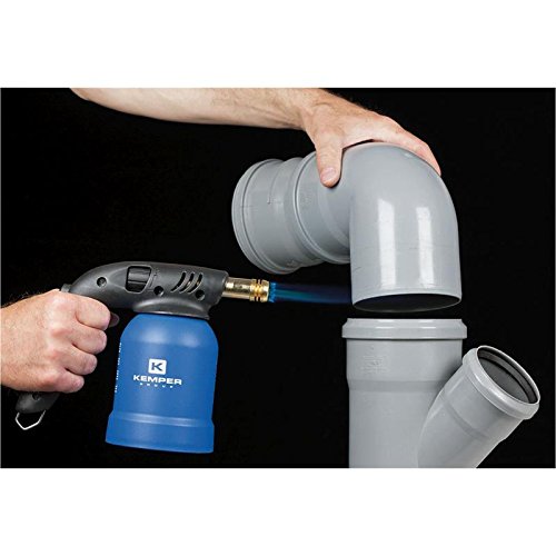 Kemper Lötlampe mit Piezo Zündung Lötbrenner Bunsenbrenner inkl. 4 x Gas Kartusche - 3