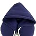 Price comparison product image ADZPA U-shaped Neck Pillow Hooded Travel Airplane Pillow Four Seasons,Blue