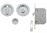 VI. Tel. E0262 N 51 kit avec Serrure pour Portes coulissantes, en Chrome satiné