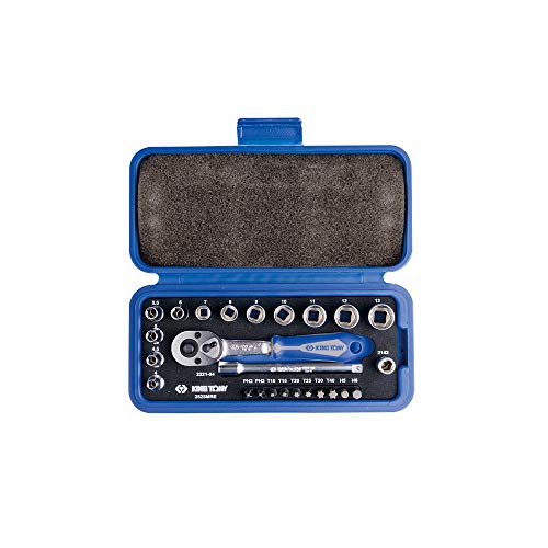 king tony 2525MRE Cliquet et Embouts, Set de 25, 1/4