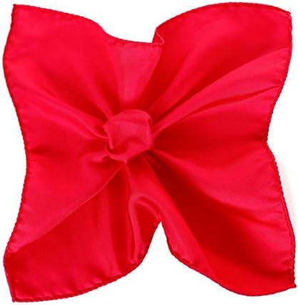 Hemley Plain Silk Handkerchief One Size Red