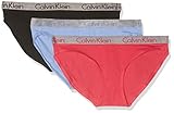  Calvin Klein Bikini 3PK Shorts, Schwarz (Pinnacle/Fire Lily/Black Yfp), ((tamaño Fabricante : Small) para Mujer