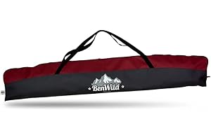 HAPPY FROG 2011 Water Resistant Ski Bag Holdall Rucksack Carry Case Luggage Adult 160cm / 62in 180cm / 70in