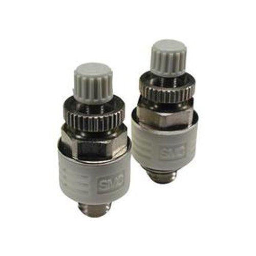 SMC ASN2-01 Brass Threaded Exhaust Restrictor, R 1/8" Male, 1.5MPA