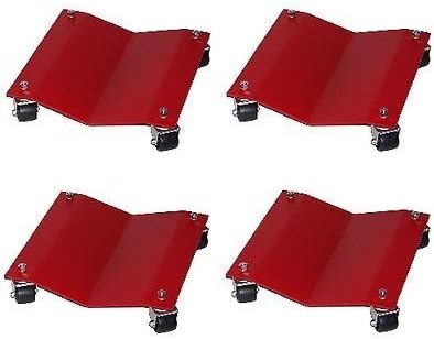 New Set of (4) Auto Dolly Car Dolly Wheel Tire 12x16 Skate 6000lb MADE IN USA by Shop Equipment