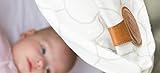 2 Stk Cloby Swaddle Magnet Clips Leather 2 Farbig Rückseite Canvas Grau Fixiert Ihren Sonnenschutz am Kinderwagen - 6