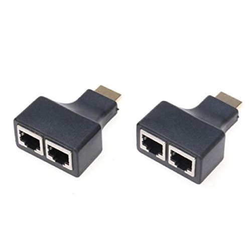 Vovotrade HDMI über RJ45 CAT5e CAT6 UTP LAN-Ethernet-Balun Extender Repeater – 1080p 3D HD - 3