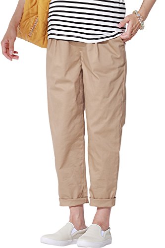 Sweet Mommy Maternity Tapered Cotton Chino Trousers BEL