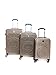 Produktbild Geographical Norway 3er Set Hartschalen Trolley Champagner