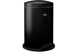 Wesco 116212-62 tretabfallsammler 116, automatyczny kosz na śmieci, metal, czarny, 31,4 x 31,2 x 43,8 cm
