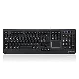 Perixx PERIBOARD-513II Clavier Filaire Avec Touchpad - Clavier Pleine Taille - USB - AZERTY