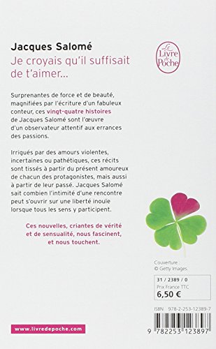 Télécharger Je croyais qu'il suffisait de t'aimer... PDF eBook En Ligne