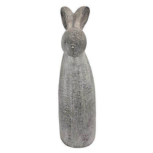 Design Toscano Hasenfigur Big Burly Bunny: Stan, das Häschen, grau, 30,5 x 20,5 x 71 cm, FU83242 - 2