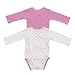 SALT AND PEPPER Baby Girls V-Neck Long Sleeve Bodysuit -  Multicoloured - 0-3 Months