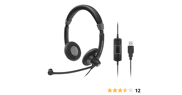 Sennheiser SC 70 USB MS Stereo Transmitter Shaped Headband Black Headset,  Black: Amazon.de: Computer \u0026 Accessories