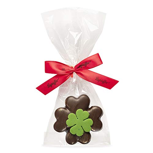 Preisvergleich Produktbild Leysieffer - Marzipan-Kleeblatt halbherb mit kleinem Kleeblatt