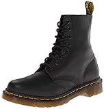 Boots ║ ║ Vintage Dr. Martens PASCAL Virginia BLACK, Damen Combat Boots, Schwarz (Black), 40 EU (6.5 Damen UK)