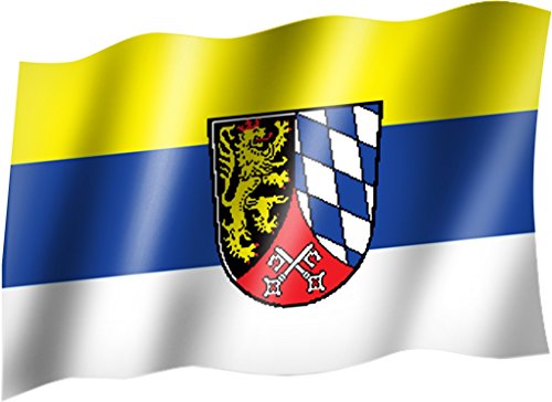Flagge/Fahne OBERPFALZ Staatsflagge/Landesflagge/Hissflagge mit Ösen 150x90 cm, sehr gute Qualität