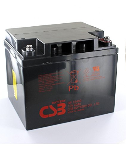 CSB Battery - Batería 12V 40Ah CSB GP12400 plomo - GP12400i