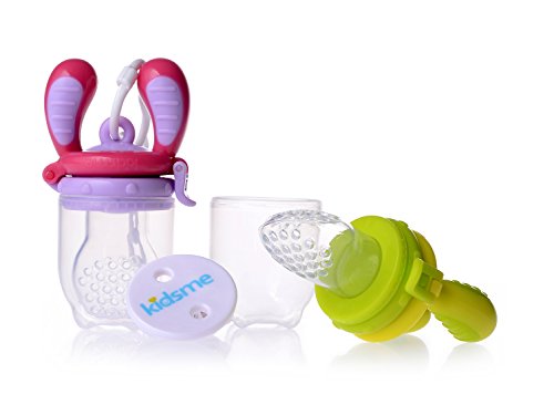 Kidsme Food Feeder Set (Large, Lime and Lavender)