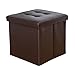 Produktbild Lagerung Hocker LXF Multifunktionsspeicher-Schemel-Schuh-Bank-Ledersofa-Klappstuhl-Spielzeug-Aufbewahrungsbehälter (Farbe : Braun)