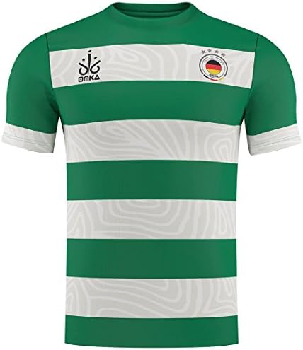 World Cup Football Shirt Omka 2018 Fan Shirt Soccer World Cup Germany, Unisex, green/white, L