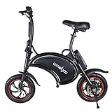 bicicleta electrica plegable SOPORTE FUERTE: compruebe la vida útil de la batería, encienda el faro, toque la bocina, acelere, la bicicleta eléctrica viene con frenos de disco para una capacidad máxima de frenado, cuando frena, se enciende la luz trasera inteligente