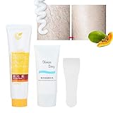 Nutre y humecta tu piel: además de usar la depilatoria, la crema depilatoria puede eliminar el vello corporal, también puede nutrir e hidratar tu piel, mejorar la sequedad y la aspereza, suavizarla y suavizarla