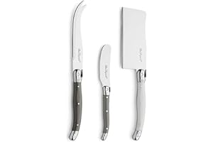 Lou Laguiole Tradition - Coffret 3 couvert de service à fromage Couleurs mixées