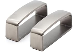 NOPKESV 2 Stück Herren Gürtelschnalle Gürtelhalter Für Herren Gürtelbefestigung Herren Gürtelschnalle Zubehör-Gürtelschlaufe Keeper Edelstahl Gürtelschlaufe