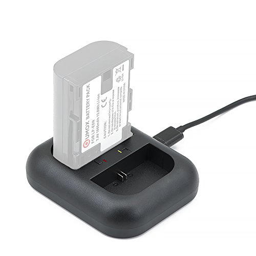 QUMOX Doppel LED Batterie/Akku Ladegerät für Canon LP-E6 LC-E6 EOS 5D Mark 3 4 70D 80D 6D 7D - 3