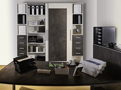 Rotho 1744800096 Briefablage Timeless aus Kunststoff PS, transparente Formularschale in A4 Querformat, transparent hochglanz glasklar - 3