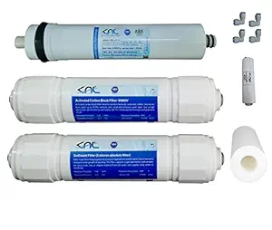 KNL NF40 NF Service Kit, Reduces TDS Around 40%, TFC Dry 100 GPD Membrane, Sediment, Activated Carbon Block (PreCarbon), PP Spun 10? Filter/cartridges, FR and 4 Elbows, Used in NF/RO Water Purifier