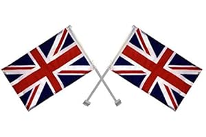 unbeatableoffers 2 x Union Jack Window Car Flags United Kingdom Great Britain