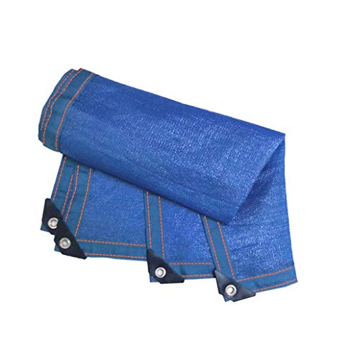 Preisvergleich Produktbild Hty Zyb Blaues Randloch-Schattierungsnetz, Sonnenschutznetz-Verschlüsselungs-Is... 8 Nadel-Garten-Balkonschuppen-Schattier... (größe : 2M*3M)