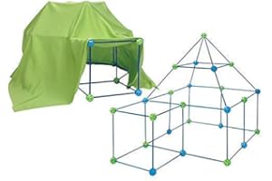 QUICKDRAW 144 Piece Build Your Own Den Kit Pack of 2 Childrens Play Construction Fort Tent Making Set