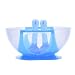 Greencolourful Practical Baby Suction Bowl Children Feeding Bowl with Sucker Bottom and Heat Sensing Feeding Spoons and a Fork(Blue)