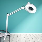 Magnifying Lamp Hug Flight Desk Fluorescent Light 5x Skincare Beauty Nail Manicure Tattoo Salon CE
