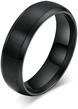 Xiangling Jewelry Stainless Steel Black Engagement Rings For Women Or Men Size 14
