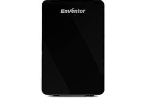 Enventor Frigorifero Piccolo 15L Nero, Mini Frigo da Camera a 20 Lattine, Raffreddamento e Riscaldamento, 12V/220V, per Cosmetici, Bevande, Frutta, Cibo