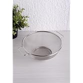 Deconox Paslanmaz &Ccedil;elik &Ccedil;ift Kulplu Sepet S&uuml;zge&ccedil; 22cm*10cm, Salata S&uuml;zgeci Meyve S&uuml;zgeci, Makarna S&uuml;zgeci, Paslanmaz &Ccedil;elik &Ccedil;i
