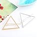 Triangle Hairpin Hair Clip Hair Accessories Korean Style Fashion Girl 2 Pcs- Silver + Golden