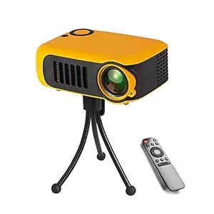 BabyTiger Portable Mini Projector Lumens; 320*240P Native Resolution Supported; 1080P Home Theater Video Projector(Orange)