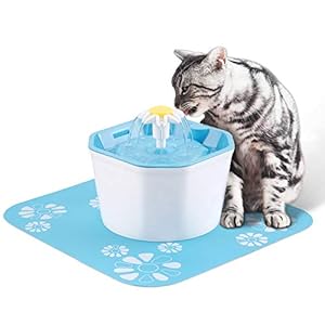 lzndeal Filtro automático del dispensador del Agua de la Fuente del Agua Potable del Animal doméstico para el Perro del Gato