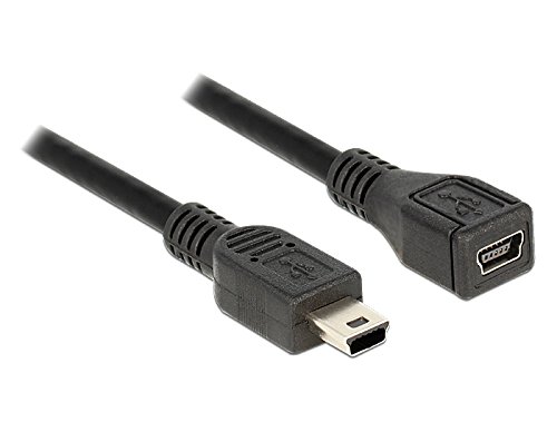 DELOCK Kabel USB 2.0 mini B Verlaeng. St/Bu 1m