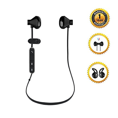 Daping-Bluetooth-Headphones-Bluetooth-41-Stereo-In-Ear-Earphone-Slim-Lightweight-Wireless-Headset-and-Magnetic-Closure-Secure-Fit-for-Sports-Gym-for-iPhone-Android-Smartphone-with-Built-in-Mic