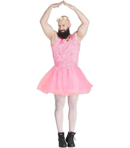 My Other Me Ballerinakostüm Für Herren – Rosa, Größe M-L, Inkl. Body Mit Tutu, Perfekt Für Junggesellenabschiede